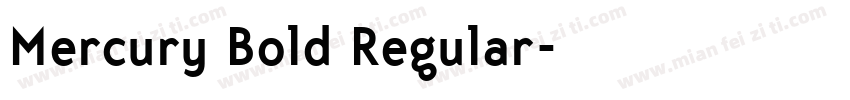 Mercury Bold Regular字体转换